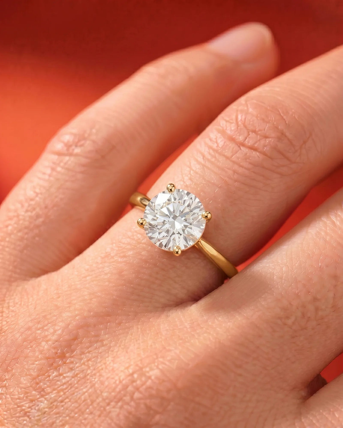 Marquise Solitaire With Tulip Prongs Lab Grown Diamond Engagement Ring