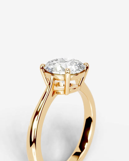 Marquise Solitaire With Tulip Prongs Lab Grown Diamond Engagement Ring