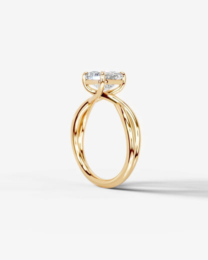 Marquise Solitaire With Tulip Prongs Lab Grown Diamond Engagement Ring