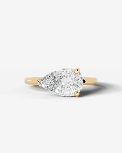 Marquise Solitaire With Tulip Prongs Lab Grown Diamond Engagement Ring