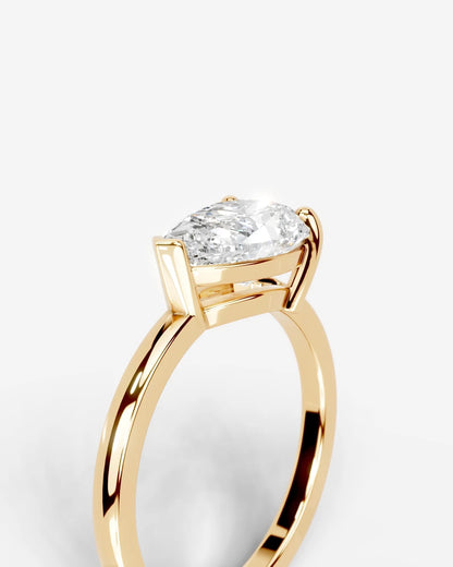 Marquise Solitaire With Tulip Prongs Lab Grown Diamond Engagement Ring
