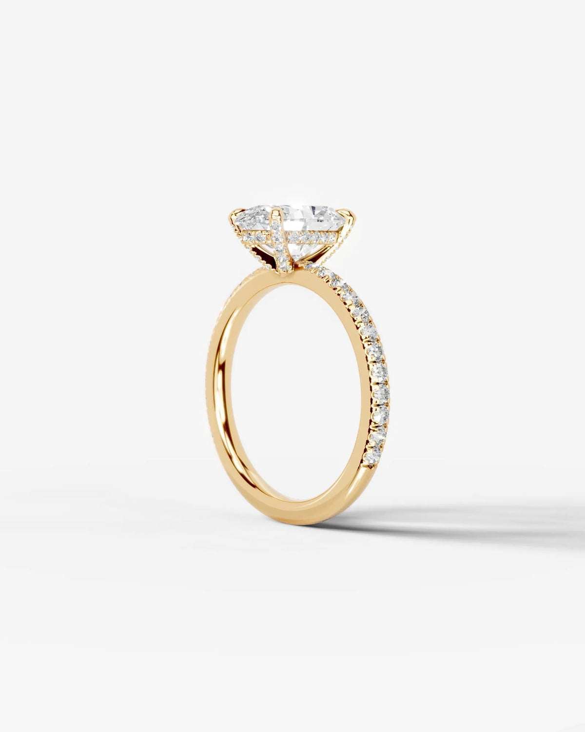 Marquise Solitaire With Tulip Prongs Lab Grown Diamond Engagement Ring