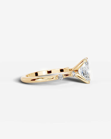 Marquise Solitaire With Tulip Prongs Lab Grown Diamond Engagement Ring