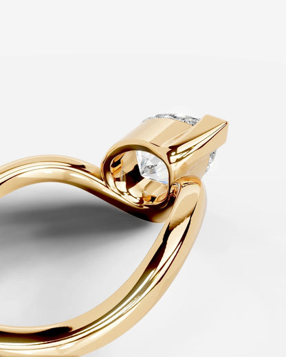 Marquise Solitaire With Tulip Prongs Lab Grown Diamond Engagement Ring