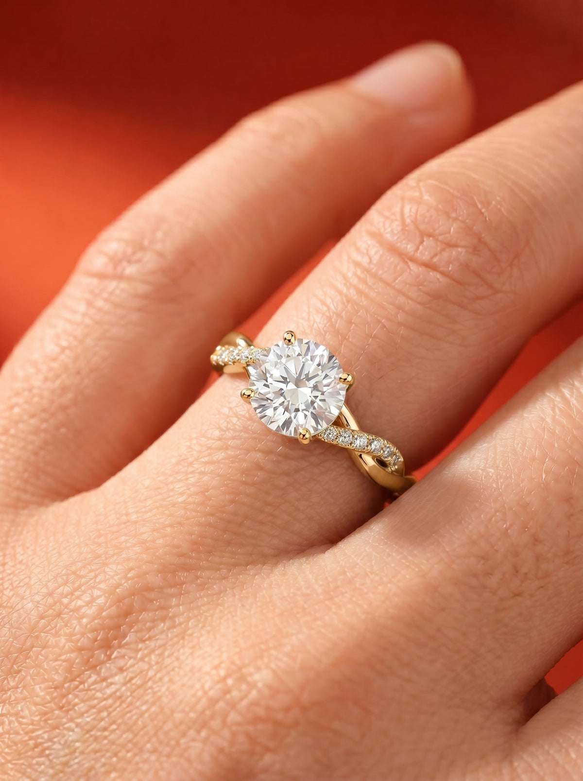 Marquise Solitaire With Tulip Prongs Lab Grown Diamond Engagement Ring