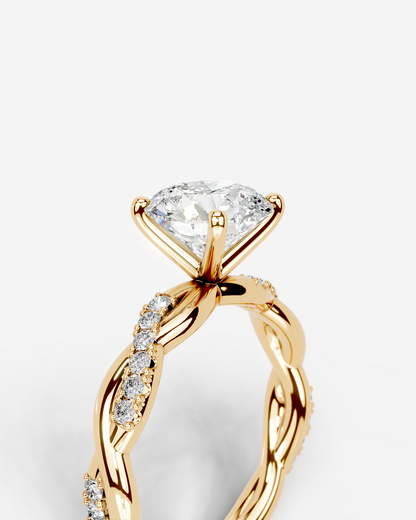 Marquise Solitaire With Tulip Prongs Lab Grown Diamond Engagement Ring