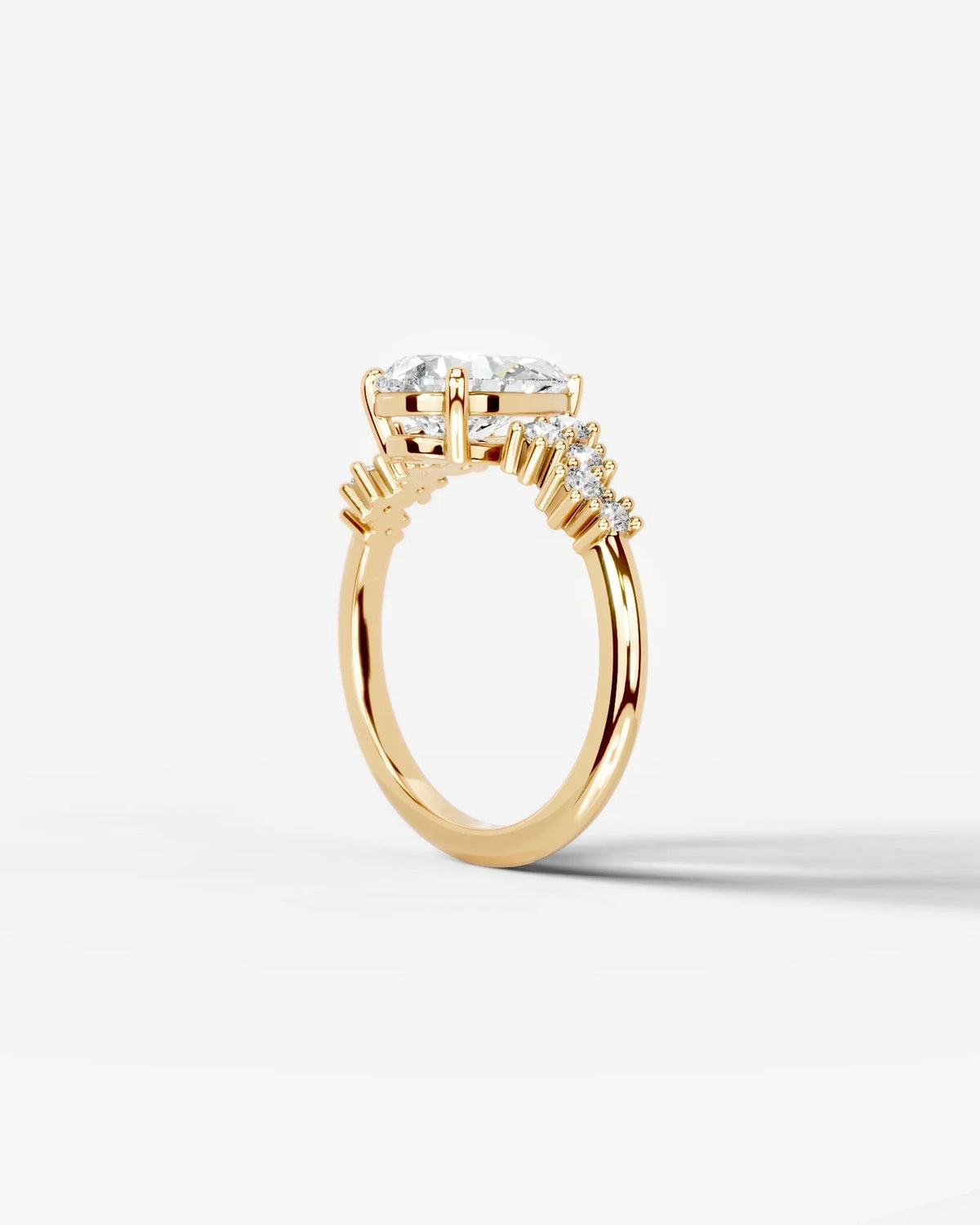 Marquise Solitaire With Tulip Prongs Lab Grown Diamond Engagement Ring
