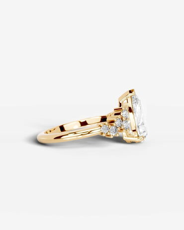 Marquise Solitaire With Tulip Prongs Lab Grown Diamond Engagement Ring