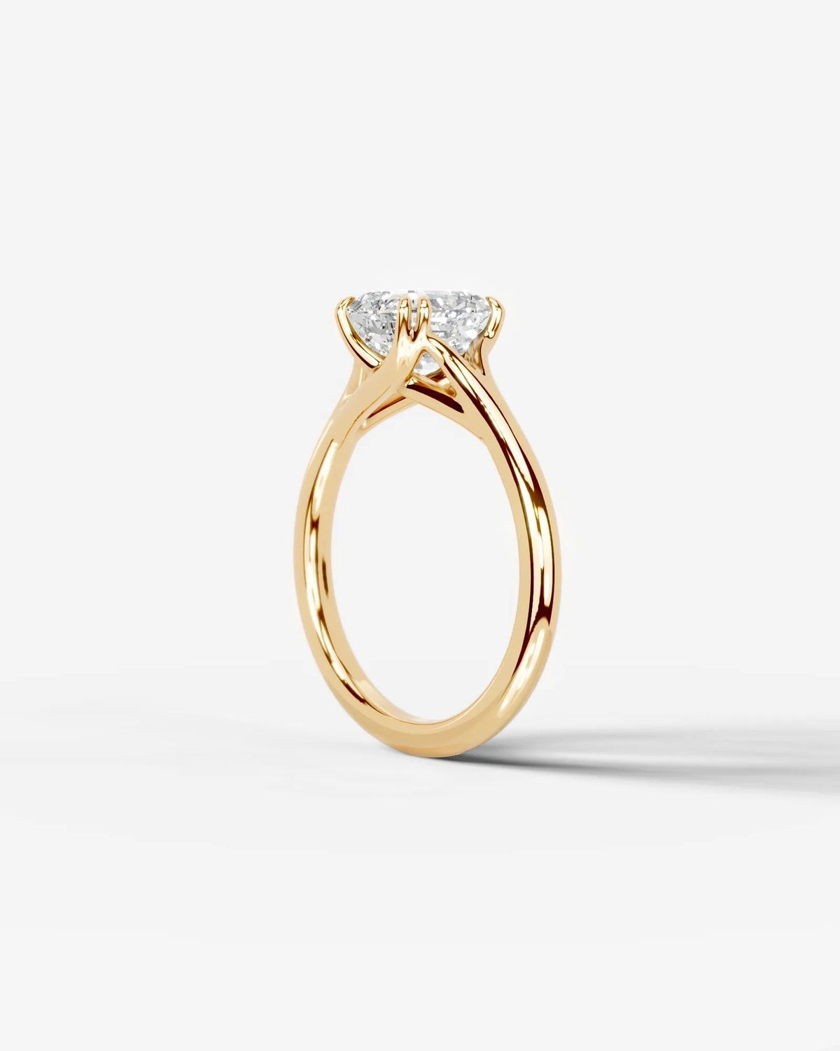 Marquise Solitaire With Tulip Prongs Lab Grown Diamond Engagement Ring