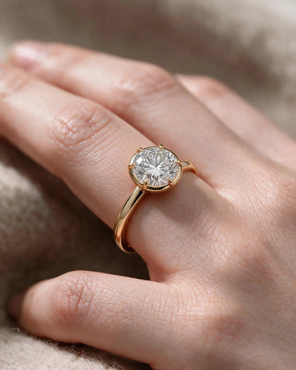 Marquise Solitaire With Tulip Prongs Lab Grown Diamond Engagement Ring