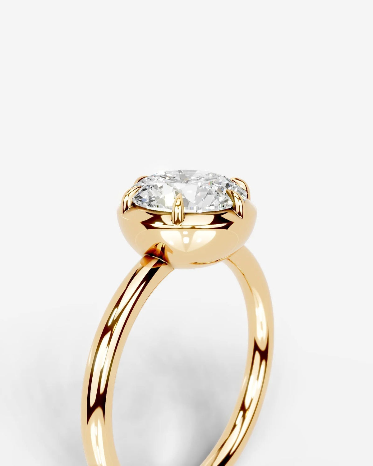 Marquise Solitaire With Tulip Prongs Lab Grown Diamond Engagement Ring