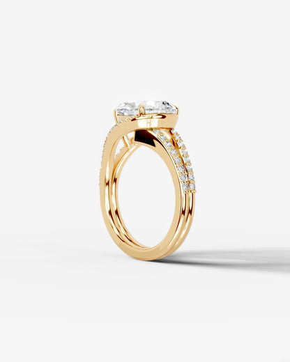 Marquise Solitaire With Tulip Prongs Lab Grown Diamond Engagement Ring