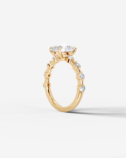 Marquise Solitaire With Tulip Prongs Lab Grown Diamond Engagement Ring