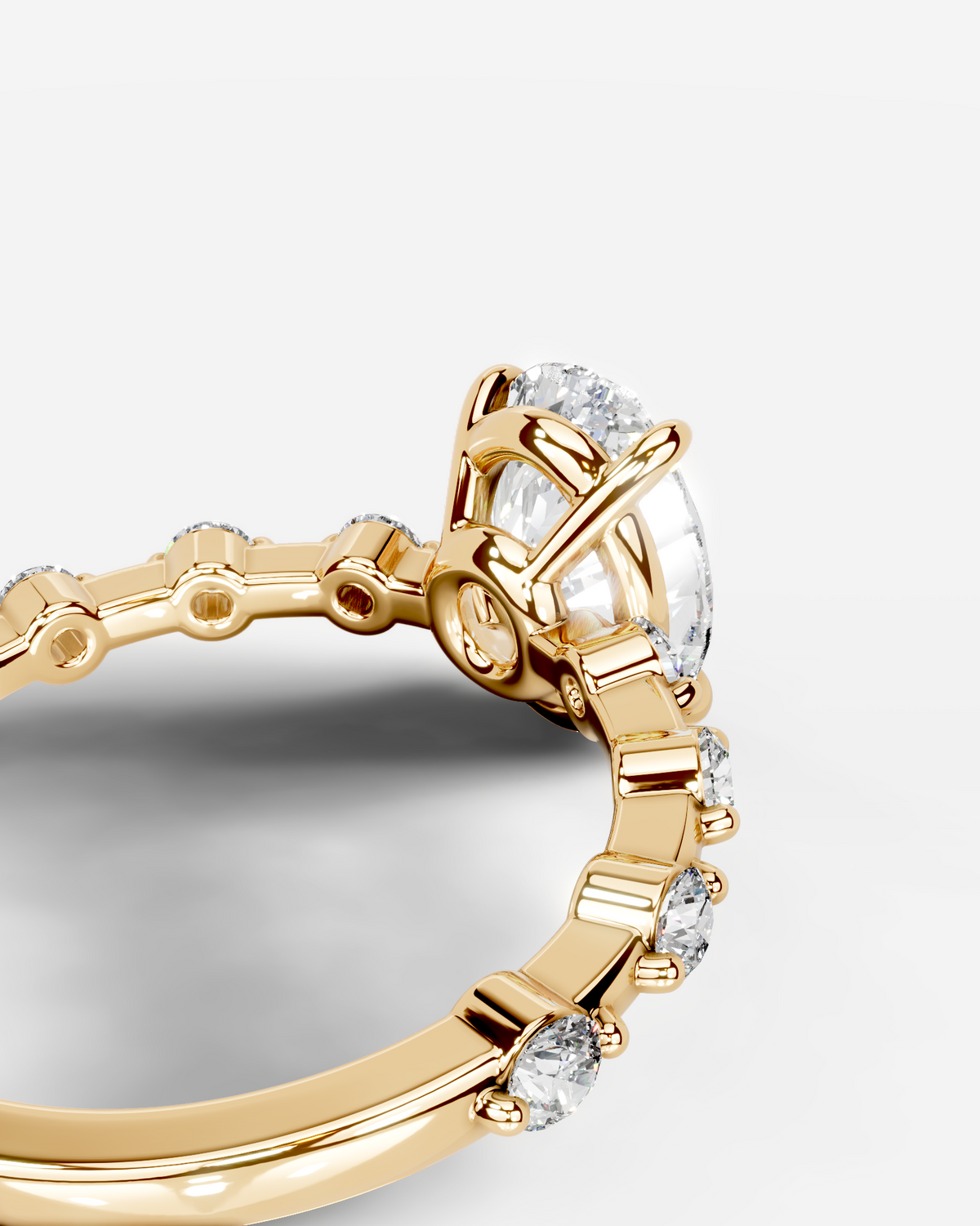 Marquise Solitaire With Tulip Prongs Lab Grown Diamond Engagement Ring