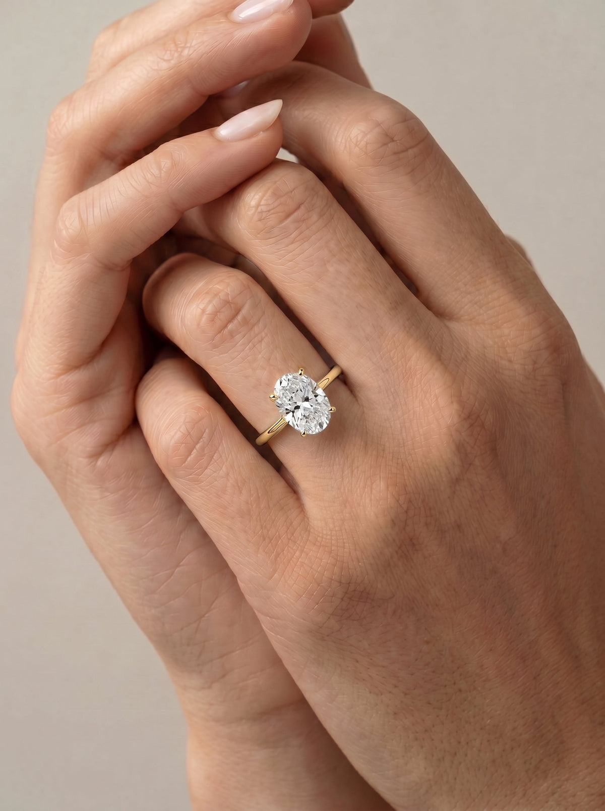 Marquise Solitaire With Tulip Prongs Lab Grown Diamond Engagement Ring