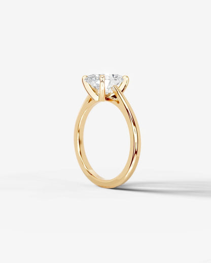 Marquise Solitaire With Tulip Prongs Lab Grown Diamond Engagement Ring