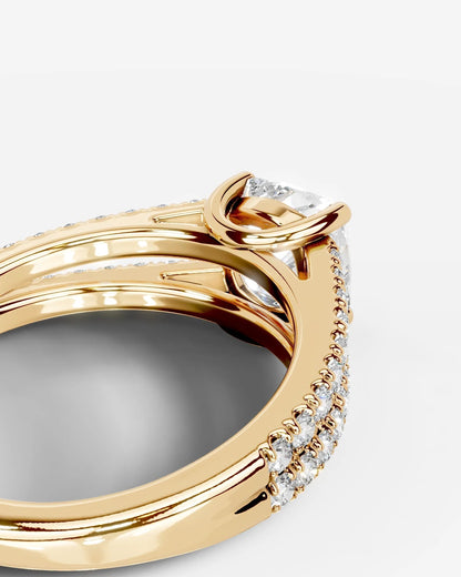 Marquise Solitaire With Tulip Prongs Lab Grown Diamond Engagement Ring