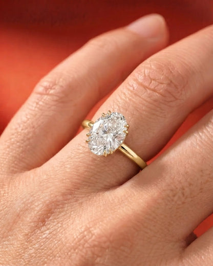 Marquise Solitaire With Tulip Prongs Lab Grown Diamond Engagement Ring