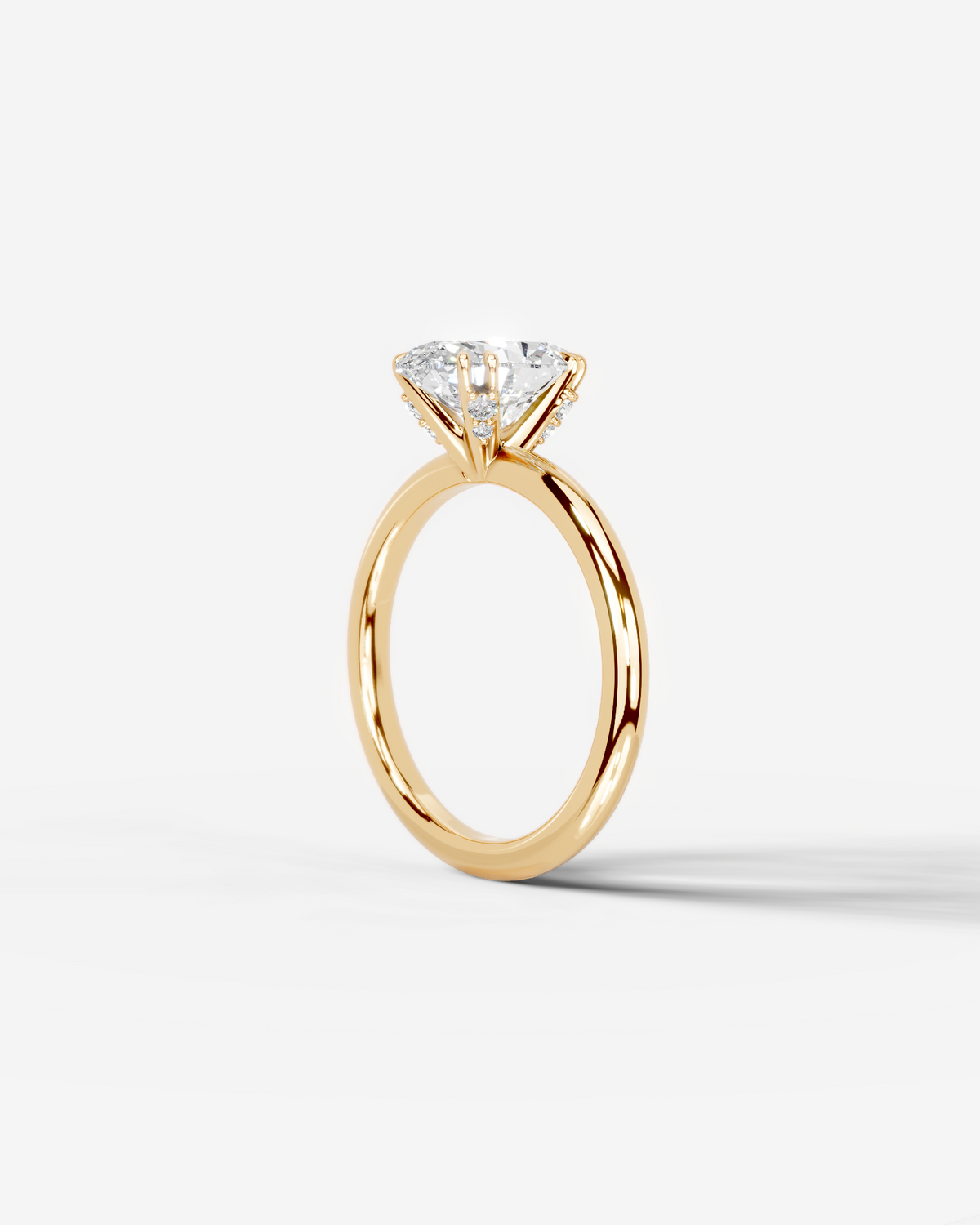 Marquise Solitaire With Tulip Prongs Lab Grown Diamond Engagement Ring