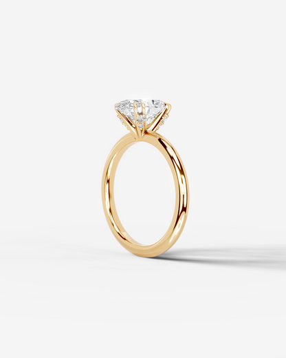 Marquise Solitaire With Tulip Prongs Lab Grown Diamond Engagement Ring