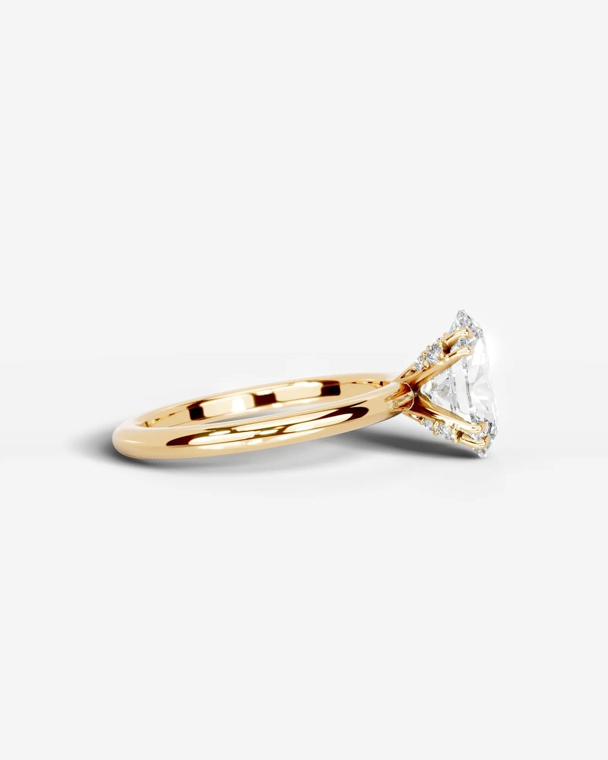 Marquise Solitaire With Tulip Prongs Lab Grown Diamond Engagement Ring