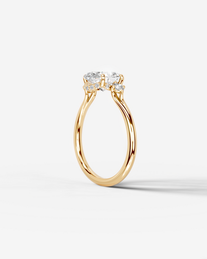 Marquise Solitaire With Tulip Prongs Lab Grown Diamond Engagement Ring
