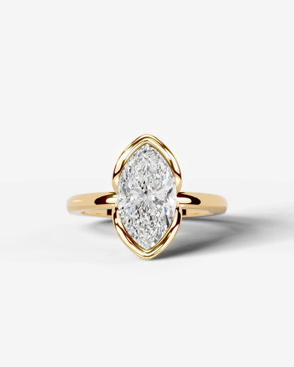 Marquise Solitaire With Tulip Prongs Lab Grown Diamond Engagement Ring