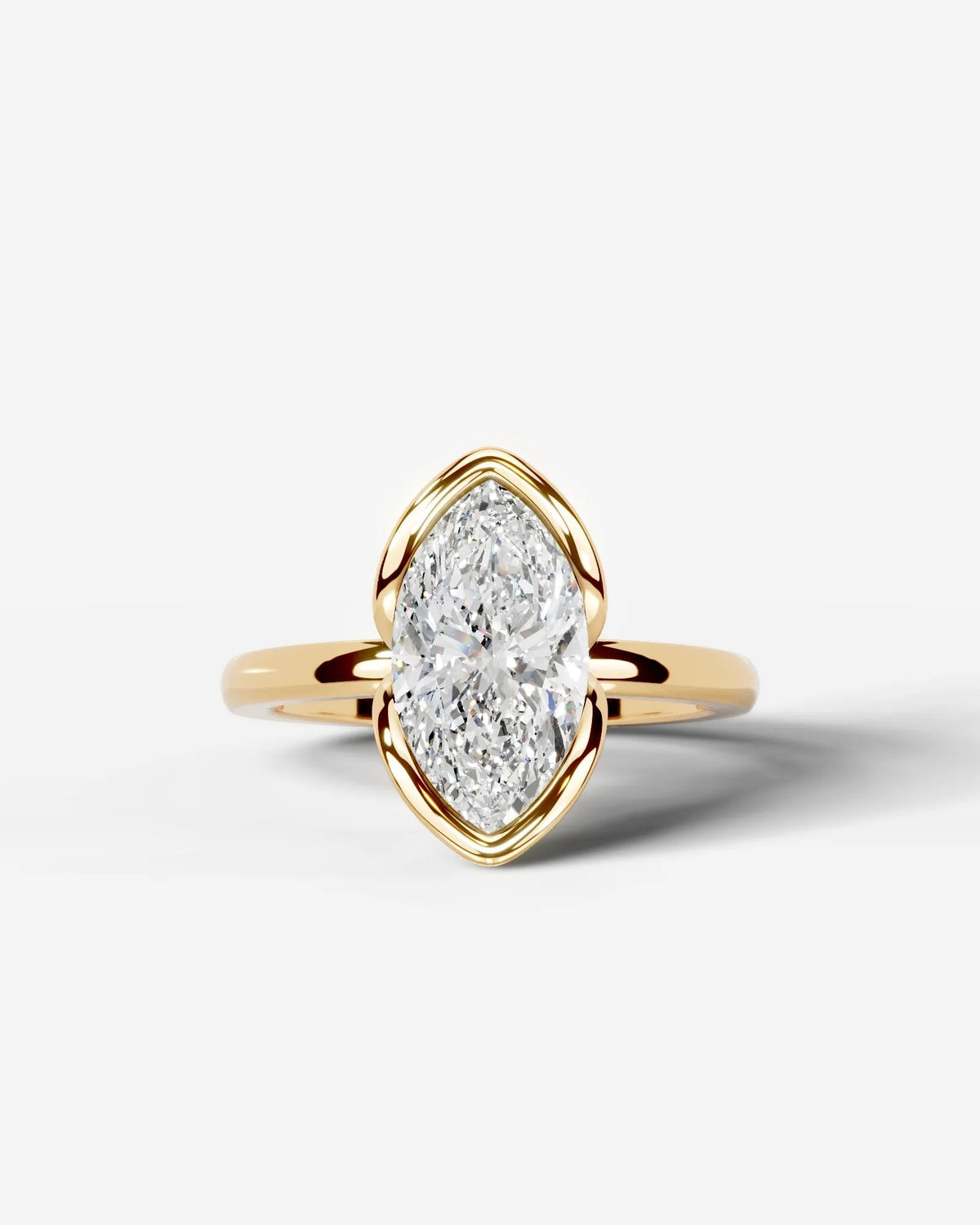 Marquise Solitaire With Tulip Prongs Lab Grown Diamond Engagement Ring