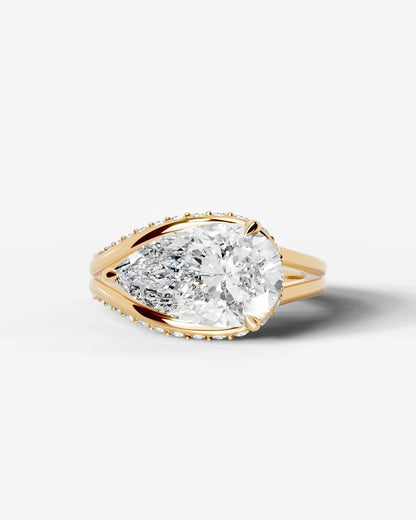 Marquise Solitaire With Tulip Prongs Lab Grown Diamond Engagement Ring