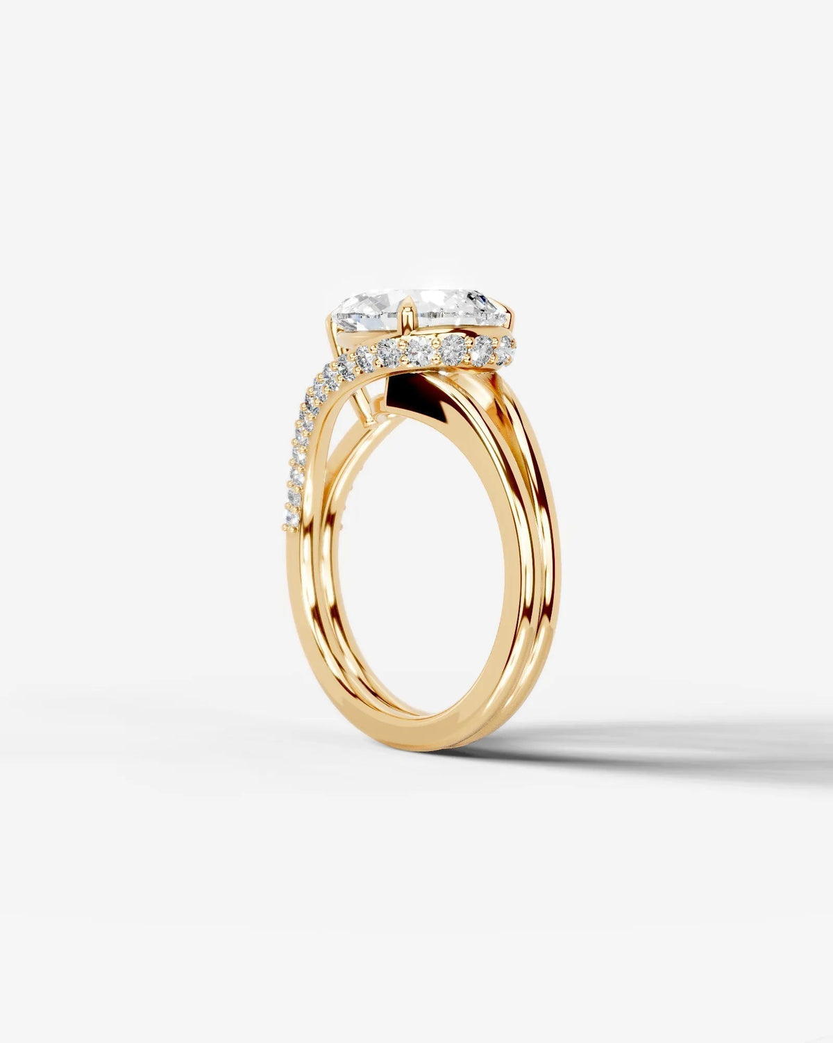 Marquise Solitaire With Tulip Prongs Lab Grown Diamond Engagement Ring