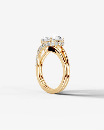 Marquise Solitaire With Tulip Prongs Lab Grown Diamond Engagement Ring
