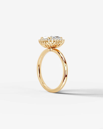 Marquise Solitaire With Tulip Prongs Lab Grown Diamond Engagement Ring