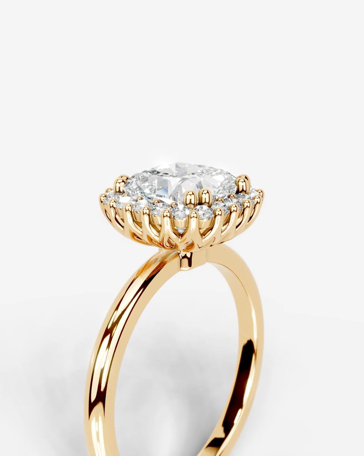 Marquise Solitaire With Tulip Prongs Lab Grown Diamond Engagement Ring