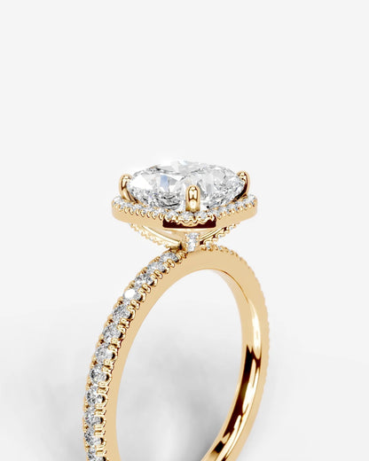 Marquise Solitaire With Tulip Prongs Lab Grown Diamond Engagement Ring