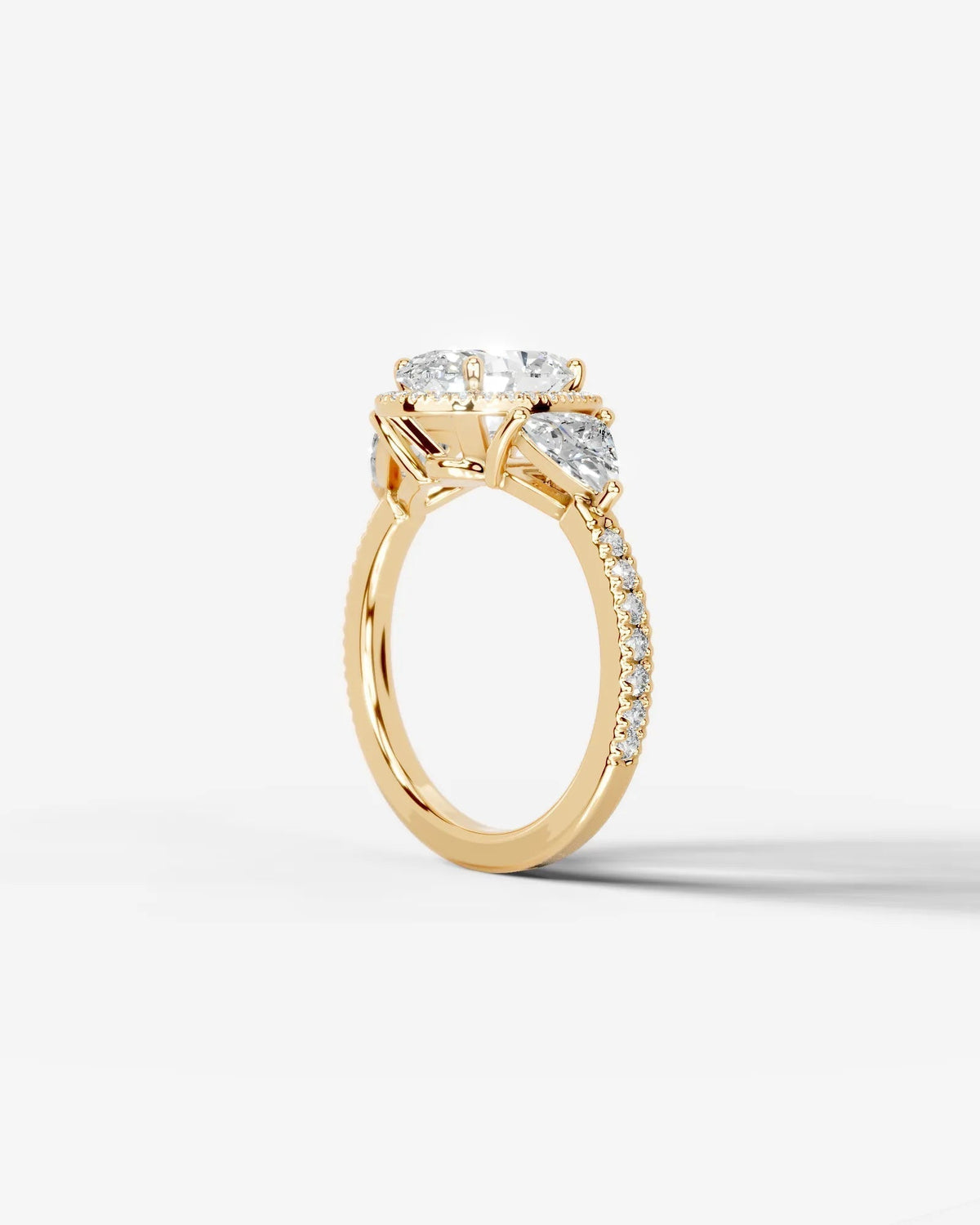 Marquise Solitaire With Tulip Prongs Lab Grown Diamond Engagement Ring
