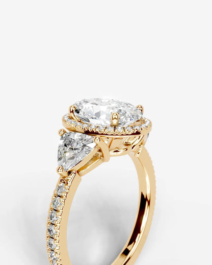 Marquise Solitaire With Tulip Prongs Lab Grown Diamond Engagement Ring