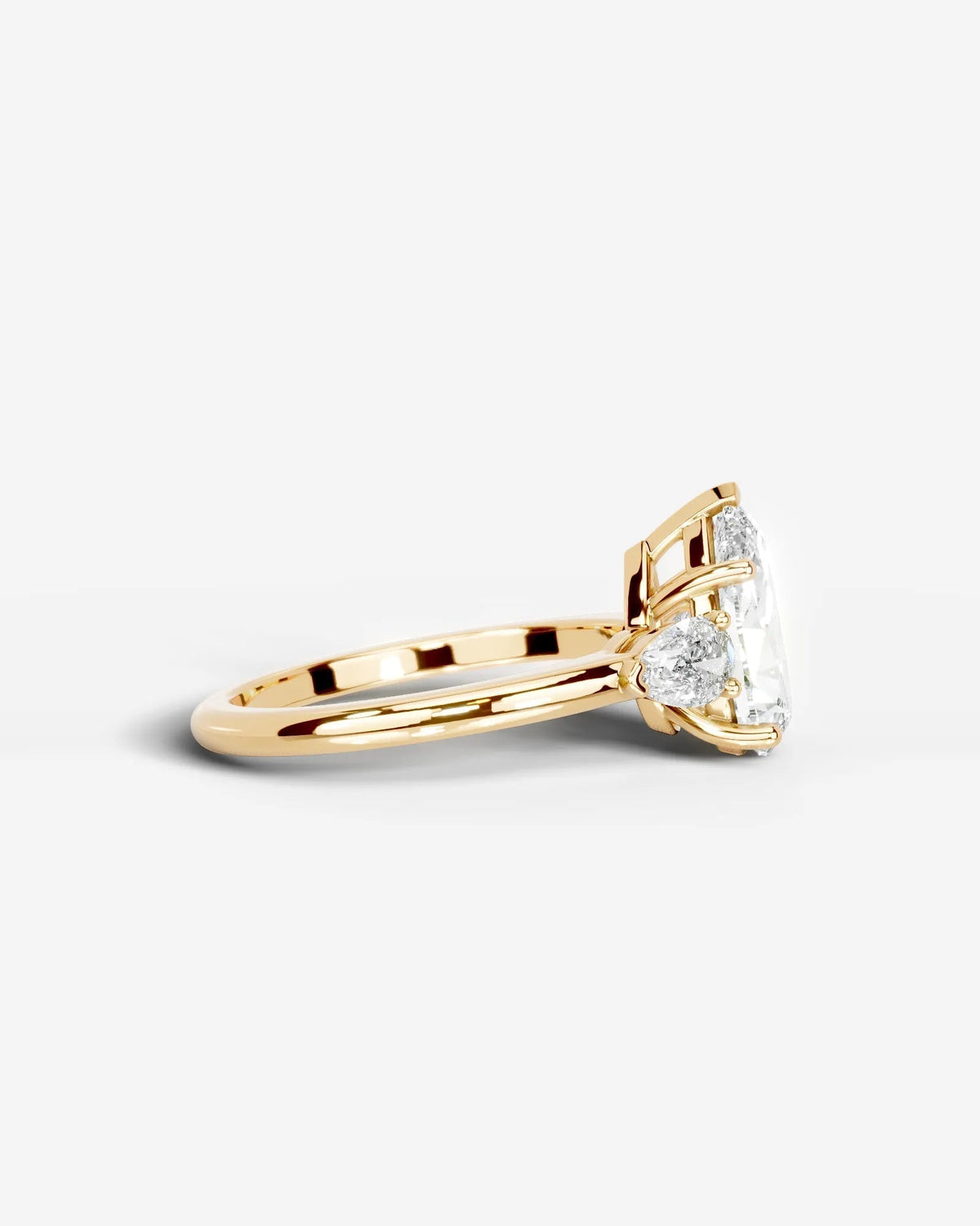 Marquise Solitaire With Tulip Prongs Lab Grown Diamond Engagement Ring