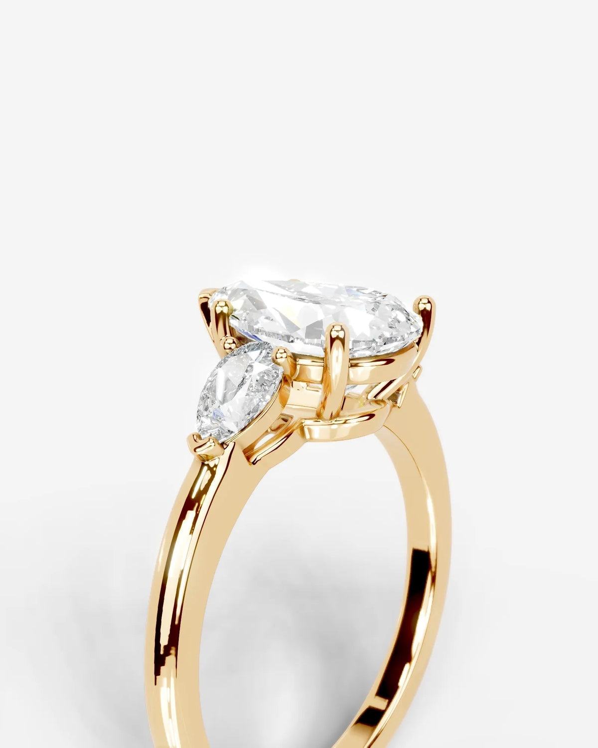 Marquise Solitaire With Tulip Prongs Lab Grown Diamond Engagement Ring