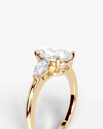 Marquise Solitaire With Tulip Prongs Lab Grown Diamond Engagement Ring