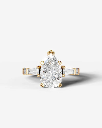 Marquise Solitaire With Tulip Prongs Lab Grown Diamond Engagement Ring
