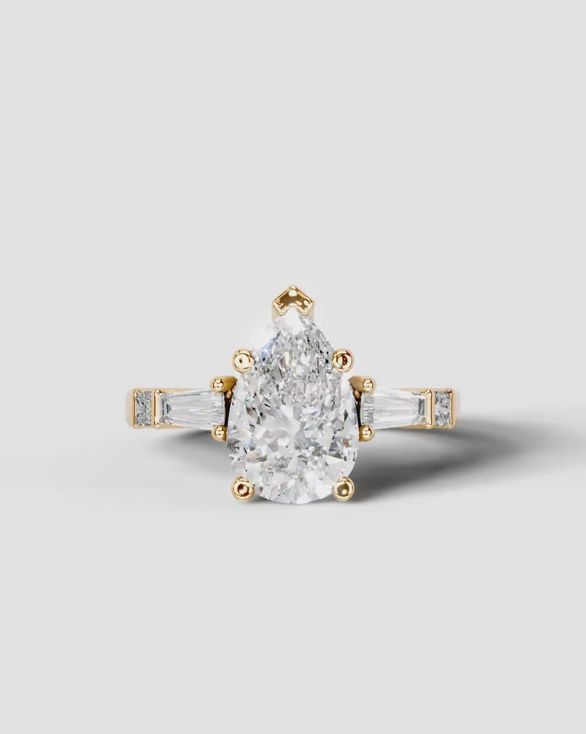 Marquise Solitaire With Tulip Prongs Lab Grown Diamond Engagement Ring