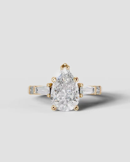 Marquise Solitaire With Tulip Prongs Lab Grown Diamond Engagement Ring