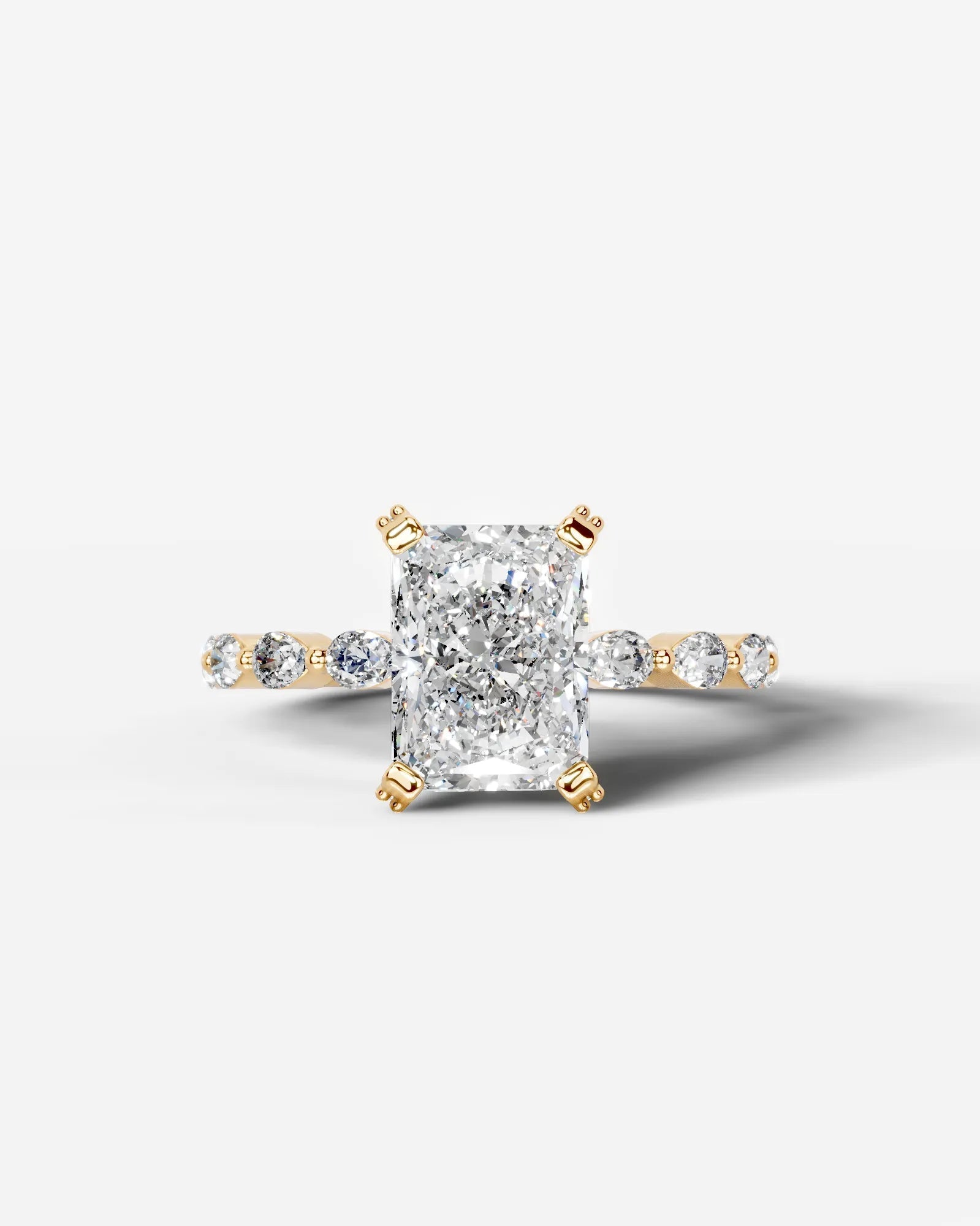 Marquise Solitaire With Tulip Prongs Lab Grown Diamond Engagement Ring