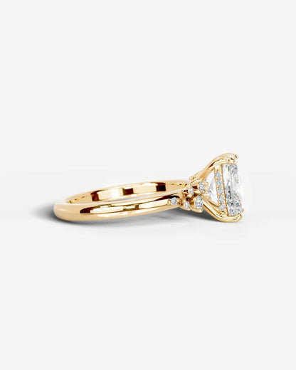 Marquise Solitaire With Tulip Prongs Lab Grown Diamond Engagement Ring