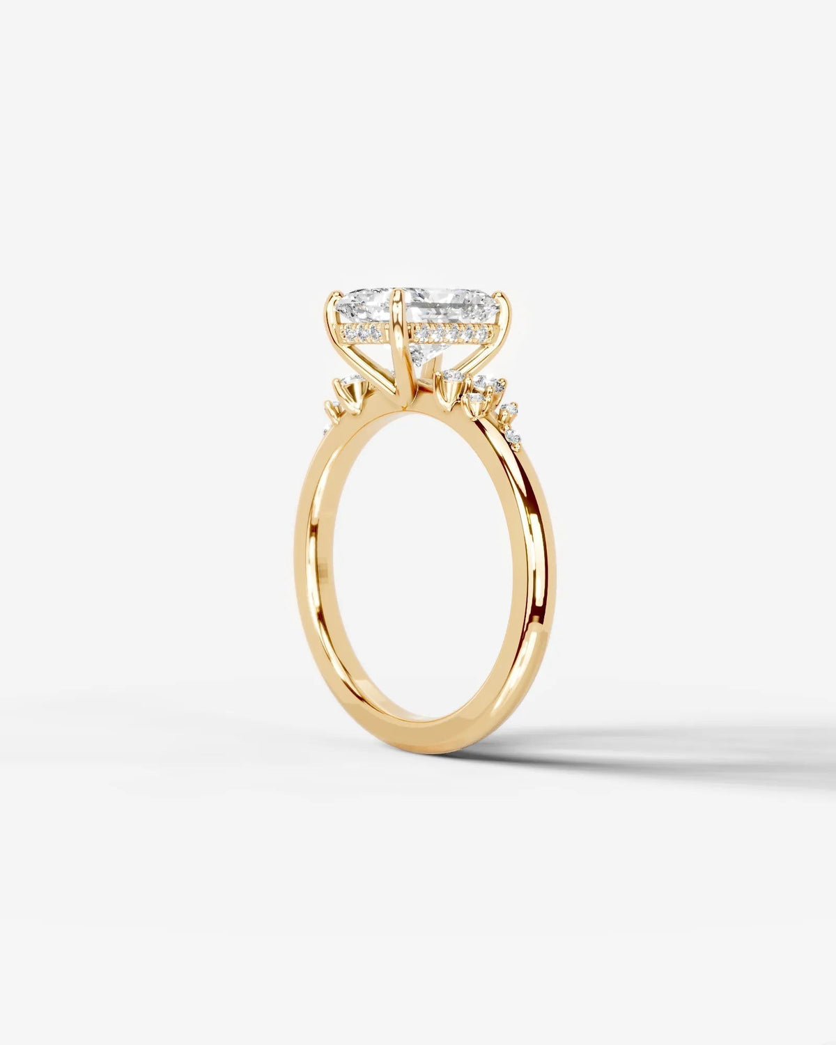 Marquise Solitaire With Tulip Prongs Lab Grown Diamond Engagement Ring