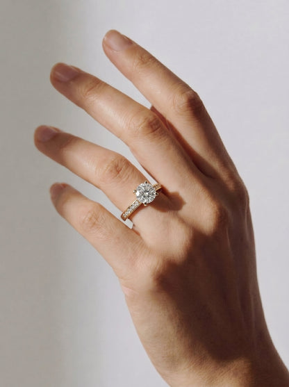 Marquise Solitaire With Tulip Prongs Lab Grown Diamond Engagement Ring
