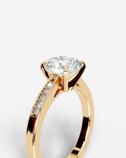 Marquise Solitaire With Tulip Prongs Lab Grown Diamond Engagement Ring