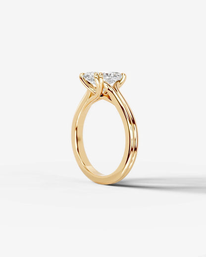 Marquise Solitaire With Tulip Prongs Lab Grown Diamond Engagement Ring