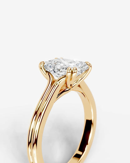 Marquise Solitaire With Tulip Prongs Lab Grown Diamond Engagement Ring