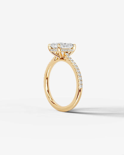 Marquise Solitaire With Tulip Prongs Lab Grown Diamond Engagement Ring